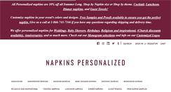 Desktop Screenshot of napkinspersonalized.com